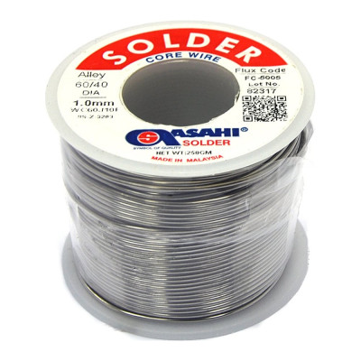 Припой (1 мм, 0.25 кг, Sn60/Pb40, FC5005 флюс RMA) ASAHI 00-00000075