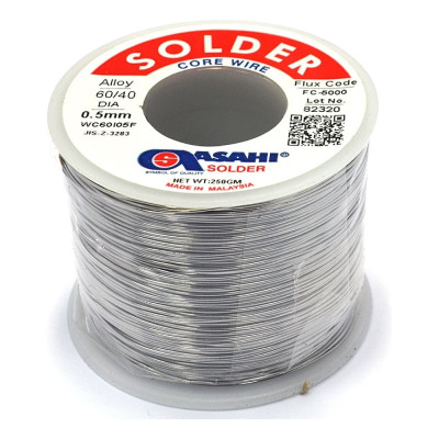 Припой (0.5 мм, 0.25 кг, Sn60/Pb40, FC5000 RMA) ASAHI 00-00000294