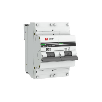 Автоматический выключатель EKF PROxima ВА 47-100 mcb47100-2-20D-pro