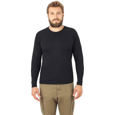 Футболка ГК Спецобъединение длинный рукав, черная, 160 г/м2, Бел 053.02/3XL