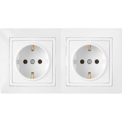 Двухместная розетка BYLECTRICA УЮТ РС16-753