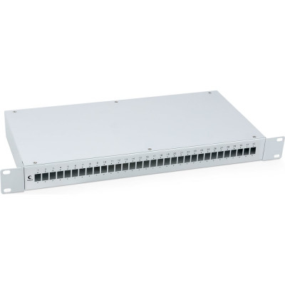 Кросс бокс Cabeus оптический, на 32 SC LC duplex, со сплайс пластиной и КДЗС, FO-19-32SC