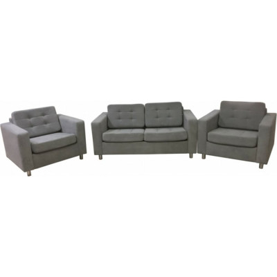 Комплект Мягкий офис Офис Классик с механизмом Люкс капровелюр BHRYA-16 серый КОМОК5BHRYAСР_MH