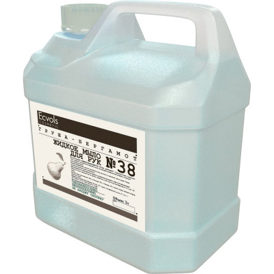 Жидкое увлажняющее мыло для рук Ecvols 37 с эфирным маслом миндаля, 3 л 00.37so3000