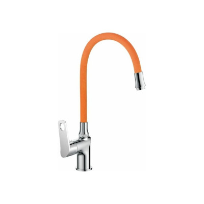 Смеситель для кухни с гибким изливом OUTE из латуни, цвет оранжевый T30293B-4