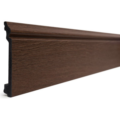 Напольный плинтус Decor-Dizayn ударопрочный влагостойкий цвет тик 100Х16Х2400 мм 701-82SH