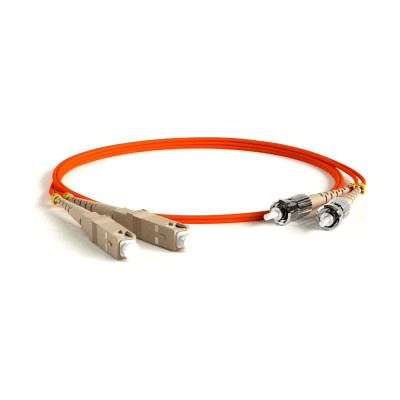 Волоконно-оптический патч-корд Hyperline FC-D2-50-SC/PR-ST/PR-H-30M-LSZH-OR 247627