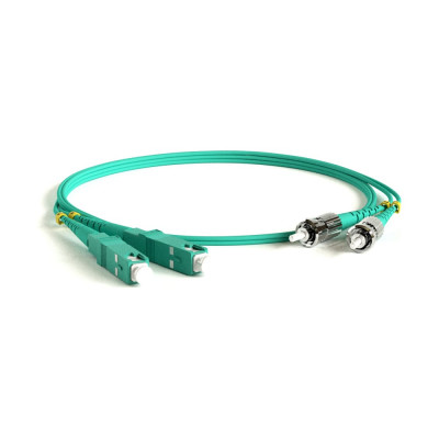 Волоконно-оптический патч-корд Hyperline FC-D2-503-SC/PR-ST/PR-H-30M-LSZH-AQ 247722