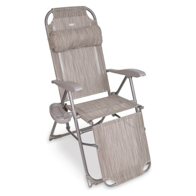 Складное кресло-шезлонг Nika с подножкой, муссон КШ3/2