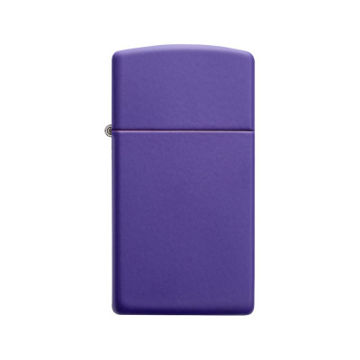 Зажигалка Zippo Slim с покрытием Purple Matte, латунь/сталь, фиолетовая, матовая, 29x10x60 мм 1637
