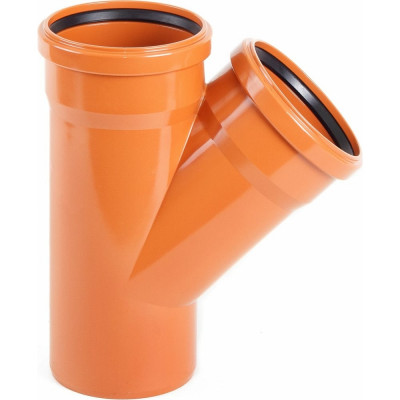 Тройник наружной канализации ХЕМКОР 250250 мм 45 градусов 2481109 0 6388