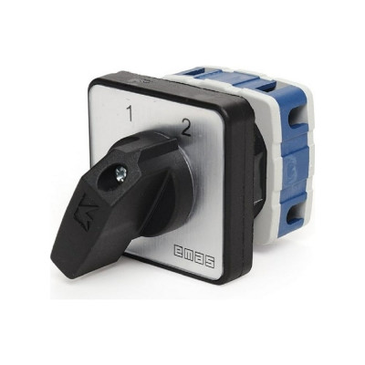 Переключатель полюсов Emas реверсивный, двухфазный 1-2 10А PSA010KD233S