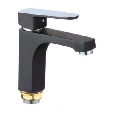 Смеситель для раковины Rainsberg черный матовый, однорычажное управление R0201F-1