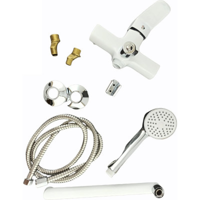 Смеситель для ванны Rainsberg с поворотным изливом 35 см, белый R0263F