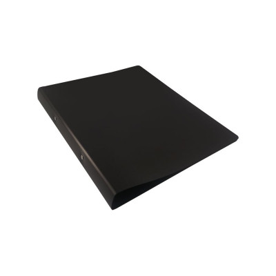 Папка БЮРОКРАТ DeLuxe DL0740/2BLCK на 2-х кольцах, A4, пластик 0.7 мм, корешок 32 мм, черный, 14 шт 1135819
