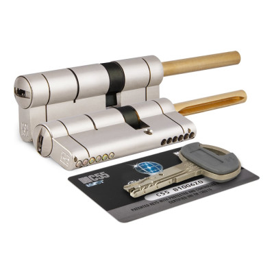 Цилиндровый механизм под вертушку (длинный шток) Mottura C55P613101 (92 мм/56+10+26), матовый никель 44793