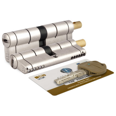 Цилиндровый механизм под вертушку Mottura C39F364601C5 (82 мм/31+10+41), матовый никель 44791