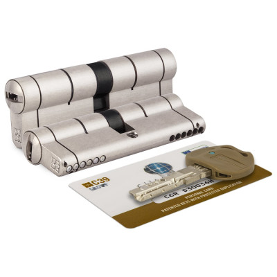 Цилиндровый механизм Mottura C39D363601C5 (72 мм/31+10+31), матовый никель 44775