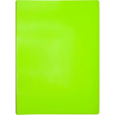 Папка БЮРОКРАТ Double Neon с 20 прозрачными вкладками, A4, пластик, 0.7 мм, салатовый, 14 шт 1131738