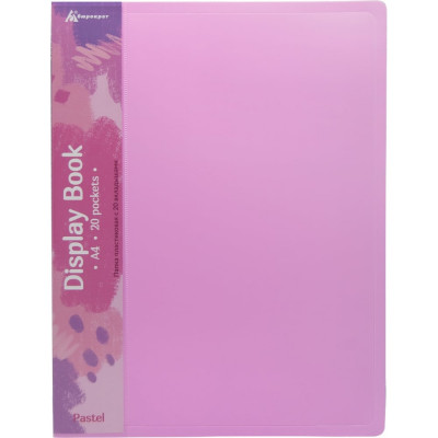 Папка Бюрократ Pastel PAST20PINK 1604878