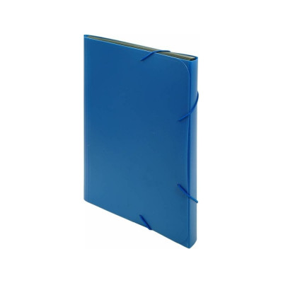 Портфель БЮРОКРАТ BPR6BLUE 6 отделений, A4, пластик 0.7 мм, синий, 18 шт 876077