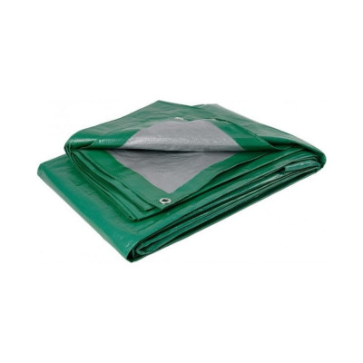 Тент универсальный полиэтиленовый 120 гр/кв.м, 6x8 м, светло-зеленый Ресурс 23281