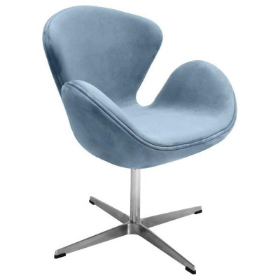 Кресло BRADEX SWAN CHAIR серый, искусственная замша FR 0654