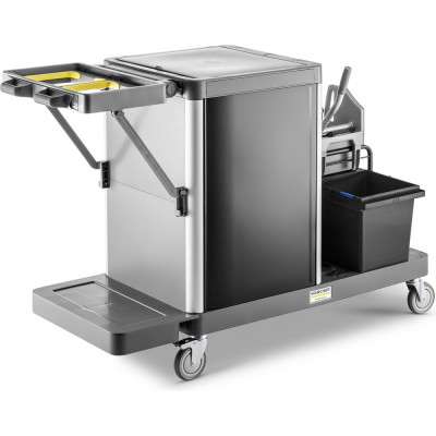 Тележка KARCHER FlexoMate ExpertPro 100/ W комплект: колесная база, 2 ведра 15 л, вертикальный отжим, 4 ведра 6 л, 1 полка, 1 ящик 16 л 1.321-007.0