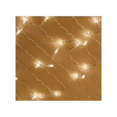 Электрическая гирлянда Сноубум бахрома 96LED шампань 2x0.5м 16LED мерцание 16 нитей 220В 351-492