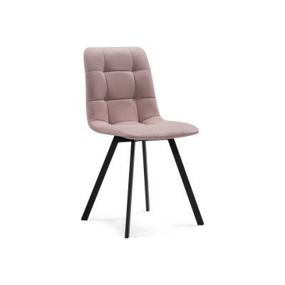 Стул на металлокаркасе Woodville чилли розовый/черный каркас 489716