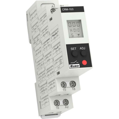 Цифровое реле времени ELKO CRM-100 17 функций, точное отображение и настройка времени на дисплее, AC/DC 24-240V EP УТ000011564