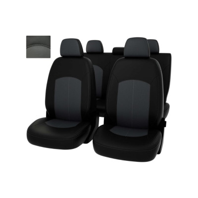 Чехлы PSV для VW Polo VI 2020 черно синяя экокожа Оригинал 135039