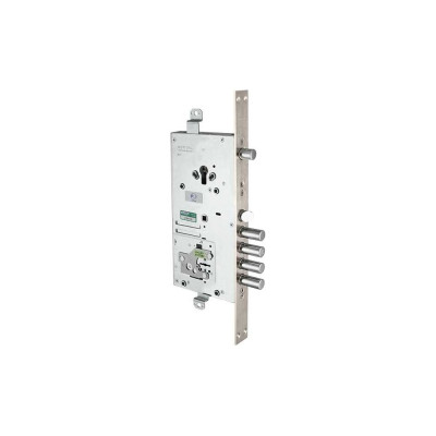 Врезной двухсистемный замок MOTTURA 54.J939M-D MyKey правый, перекодировка с торца, ключ 60 мм, без накладок 33455