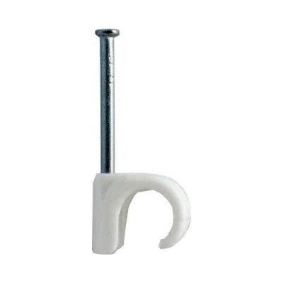 Клипса для провода ЦКИ sc 10-14 белая 216