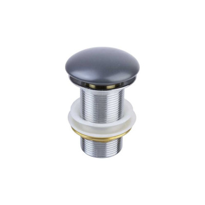 Донный клапан без перелива BRONZE DE LUXE темно-серый (керамическая крышка) 1002DGM