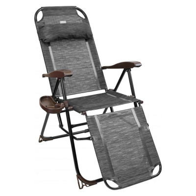 Складное кресло-шезлонг с подножкой Nika 3, венге КШ3/5