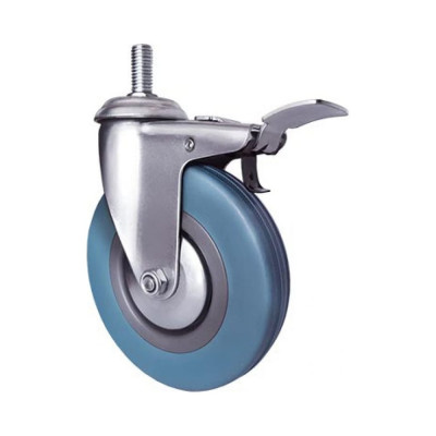 Колесо аппаратное поворотное SCtgb 55 (120 мм; с болтом и тормозом) TOR 1030710