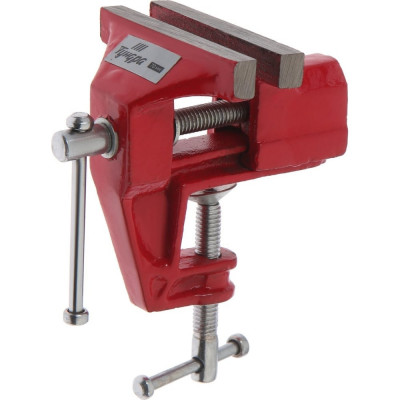 Слесарные тиски ТУНДРА винтовой зажим, 70 мм 878152