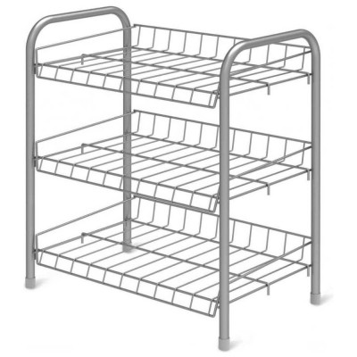 Этажерка для обуви Nika серебряный ЭТ4/С