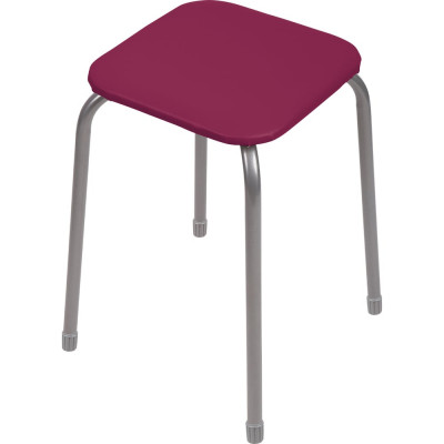 Табурет Nika эконом 3 ТЭ3/ТК темно-красный