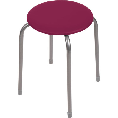 Табурет Nika эконом 2 ТЭ2/ТК темно-красный