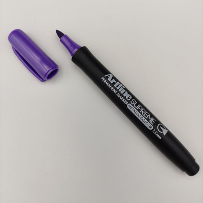 Маркер Artline Supreme Metallic перманентный (1,0 мм) фиолетовый металлик EPF790-522