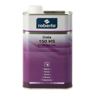 Лак ROBERLO 2k unix 150hs полиуретановый, 1 л без отвердителя 68187