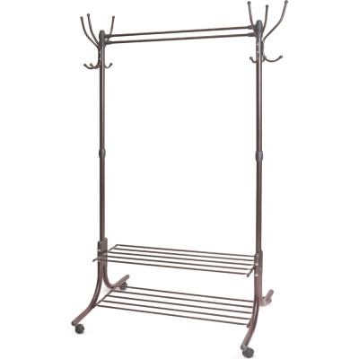 Гардеробная вешалка с полками Nika НИКА ВГП90-6 ВГП90-6/А медный антик