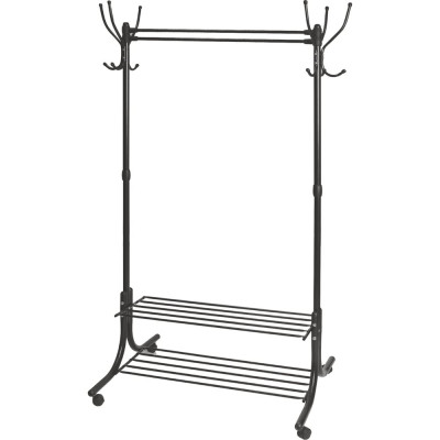 Гардеробная вешалка с полками Nika НИКА ВГП90-6 ВГП90-6/Ч черный