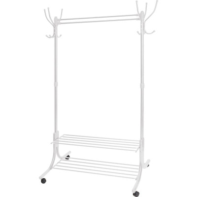 Гардеробная вешалка с полками Nika НИКА ВГП90-6/МБ матовый белый