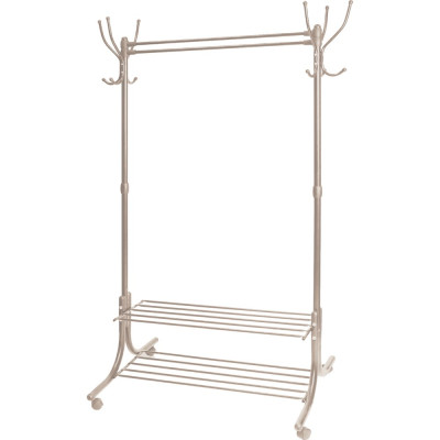 Гардеробная вешалка с полками Nika НИКА ВГП90-6/БЖ бежевый металлик