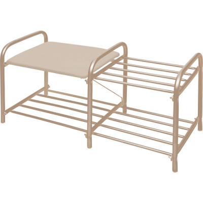 Этажерка Nika НИКА "Люкс" ЭТЛ1-1 ЭТЛ1-1/БЖ слоновая кость/бежевый металлик