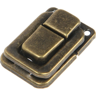 ТУНДРА Замок-защелка на ящик 27x40 мм, железный, цвет бронза, 1 шт 9259843