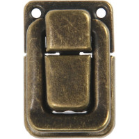 ТУНДРА Замок-защелка на ящик 27x40 мм, железный, цвет бронза, 1 шт 9259843
